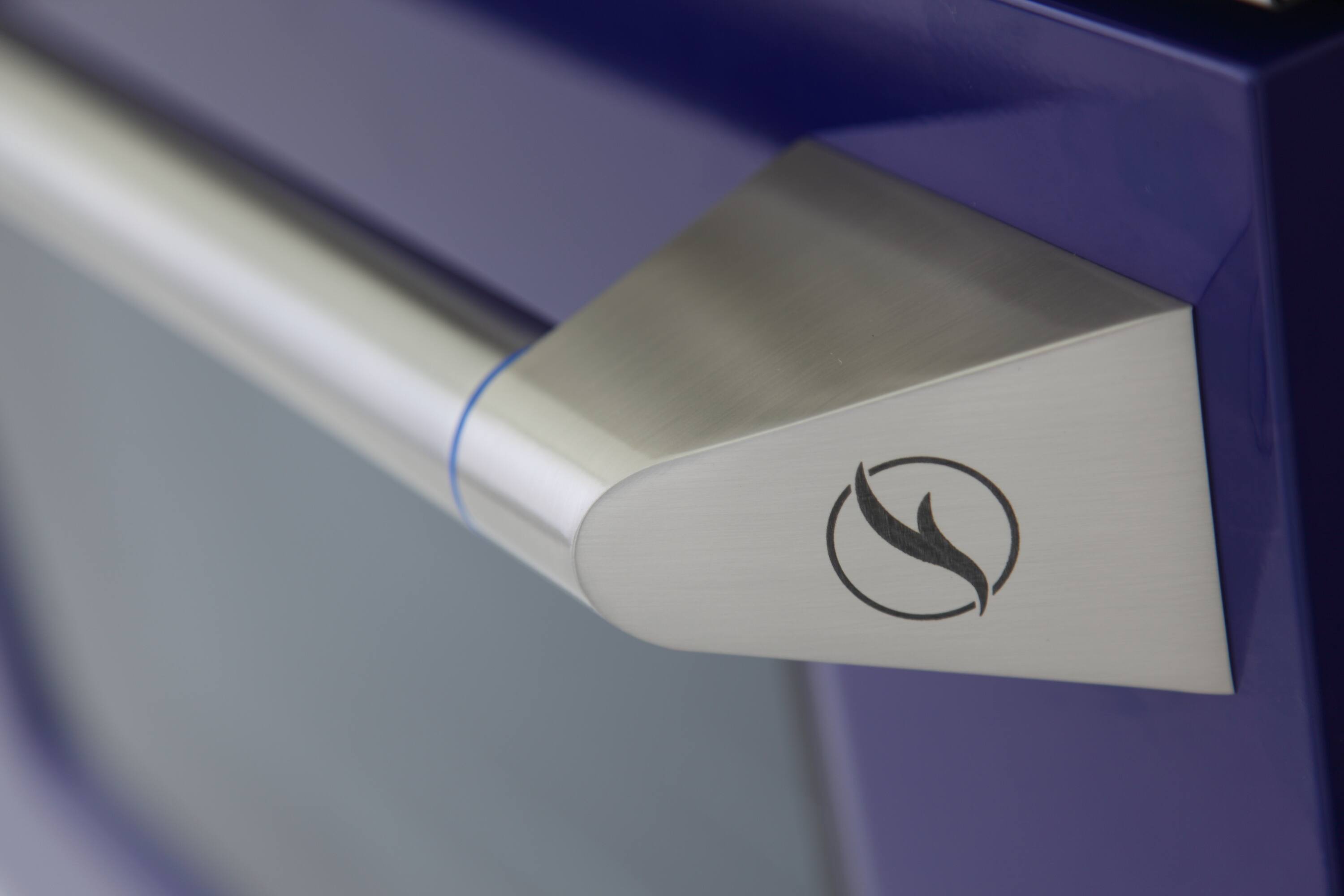 Alt View 3. Kucht - 30 in. 4.2 cu. ft. Natural Gas Range with Sealed Burners and Convection Oven in Blue - Blue.