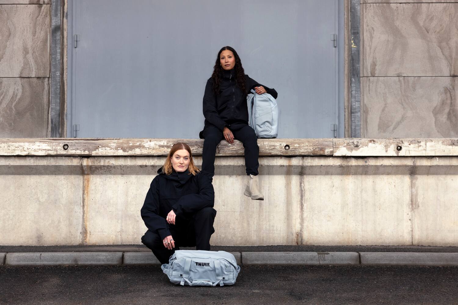 Alt View 4. Thule - Chasm Duffel Bag – Compact 30L Durable Adventure & Travel Organizer - Pond Gray.