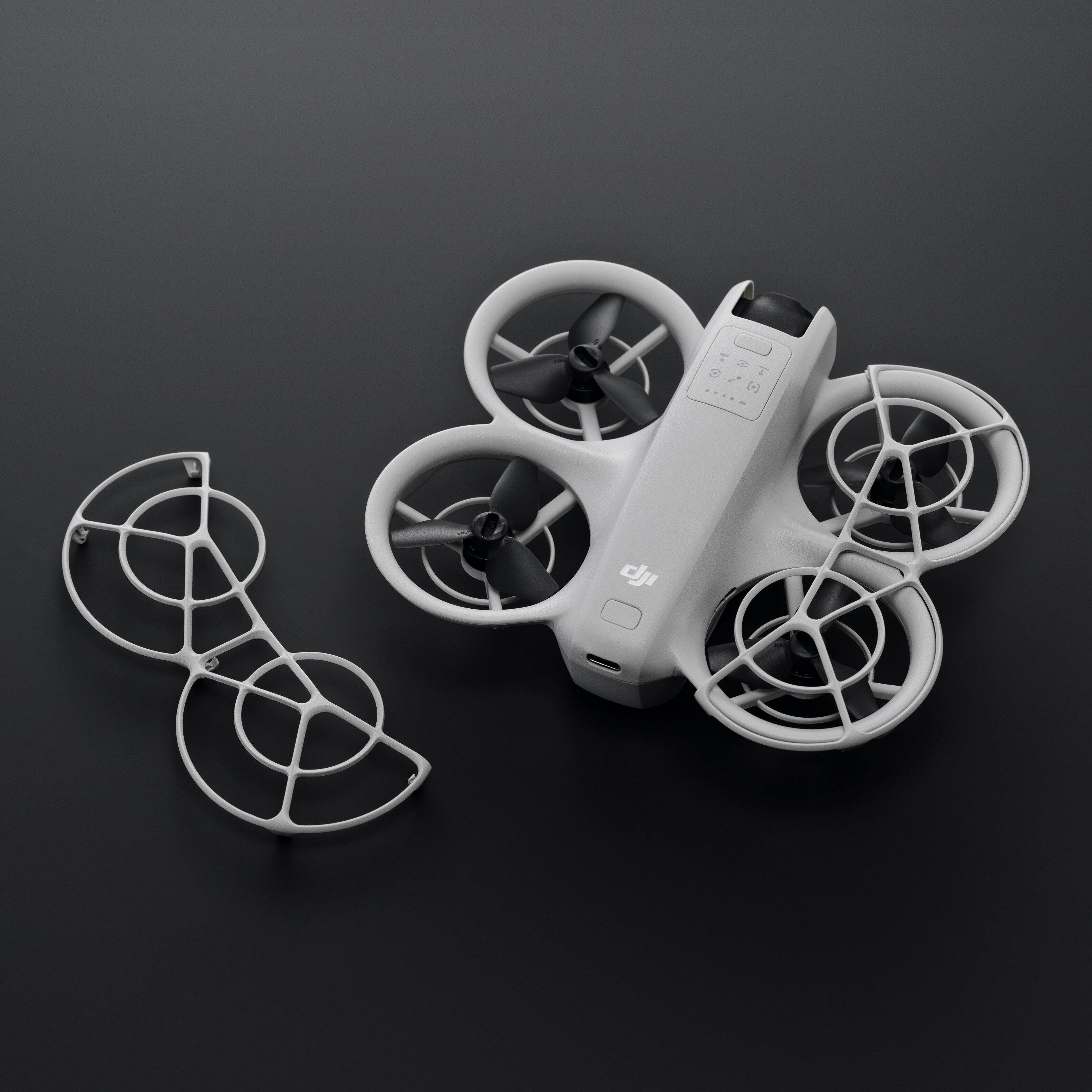 Alt View 14. DJI - Neo Propeller Guard - Gray.