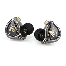 DORLUKFU - QKZ x HBB 10mm Titanium-Coated Diaphragm HiFi in-Ear Monitor Earphones with Semi-Open Cavity, Detachable Recessed 2Pin