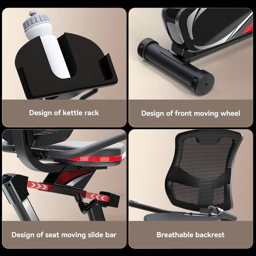 Design of kettle rack  
Design of front moving wheel  
Design of seat moving slide bar  
Breathable backrest