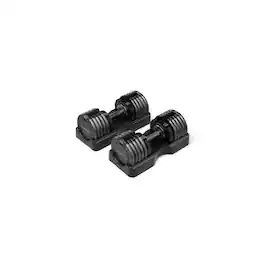 Set of Two NordicTrack 55 lb. Adjustable Dumbbells - Black