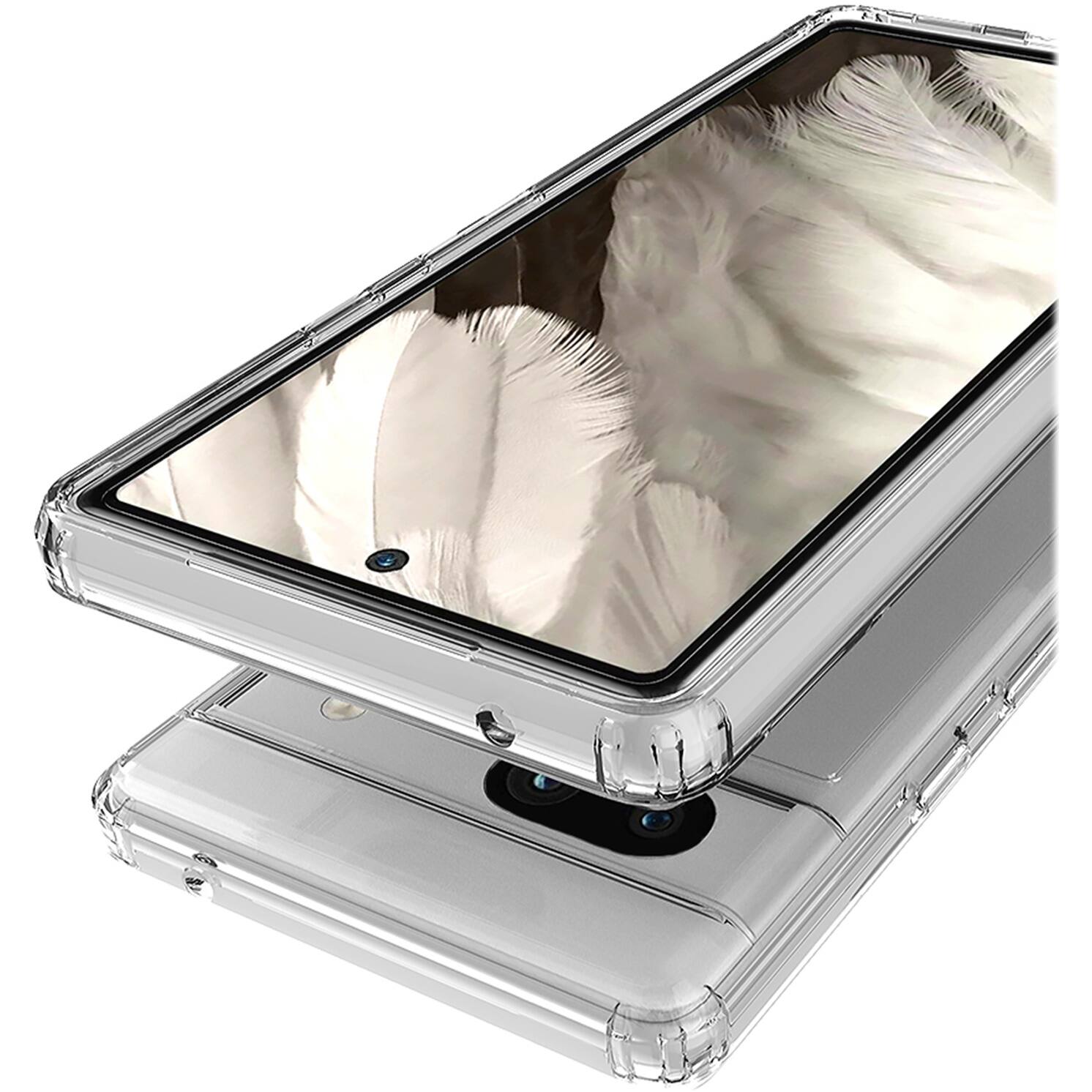 Alt View 12. SaharaCase - Hybrid-Flex Hard Shell Series Case for Google Pixel 7a - Clear.