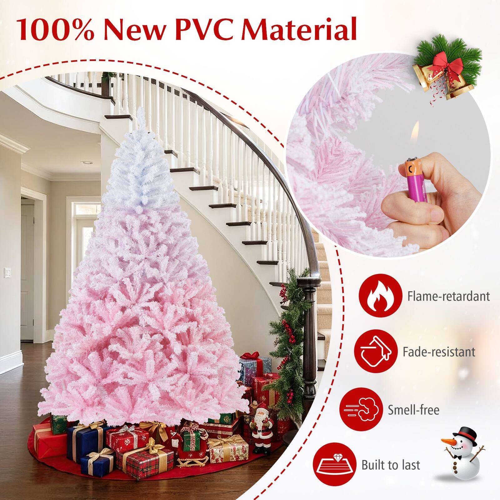 100% New PVC Material

- Flame-retardant
- Fade-resistant
- Smell-free
- Built to last