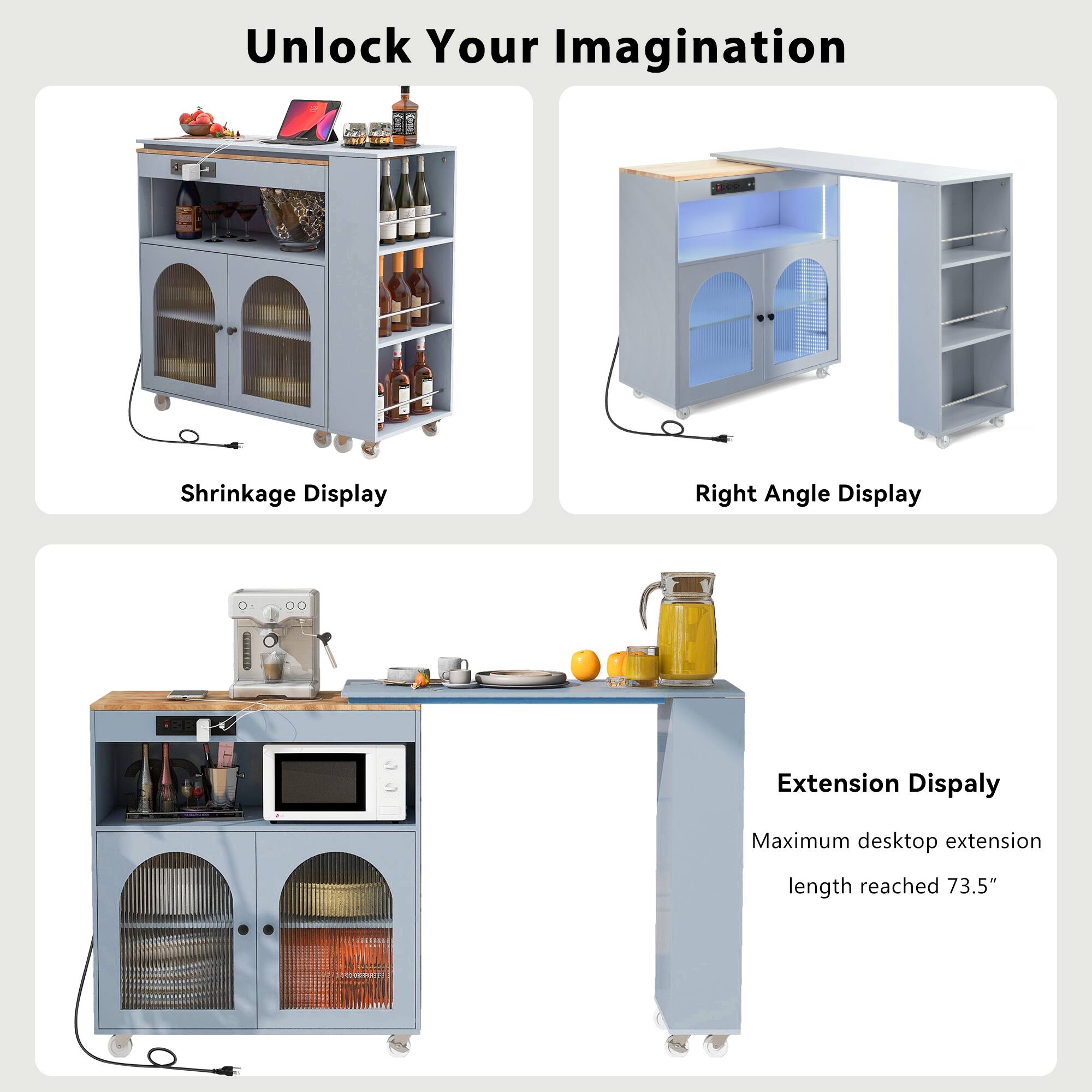 Unlock Your Imagination

Shrinkage Display

Right Angle Display

Extension Display

Maximum desktop extension length reached 73.5"