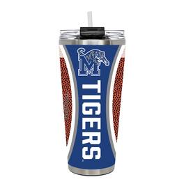 Great American Products - Memphis Tigers 32oz. Big Slim Game Ball Travel Tumbler - Brown