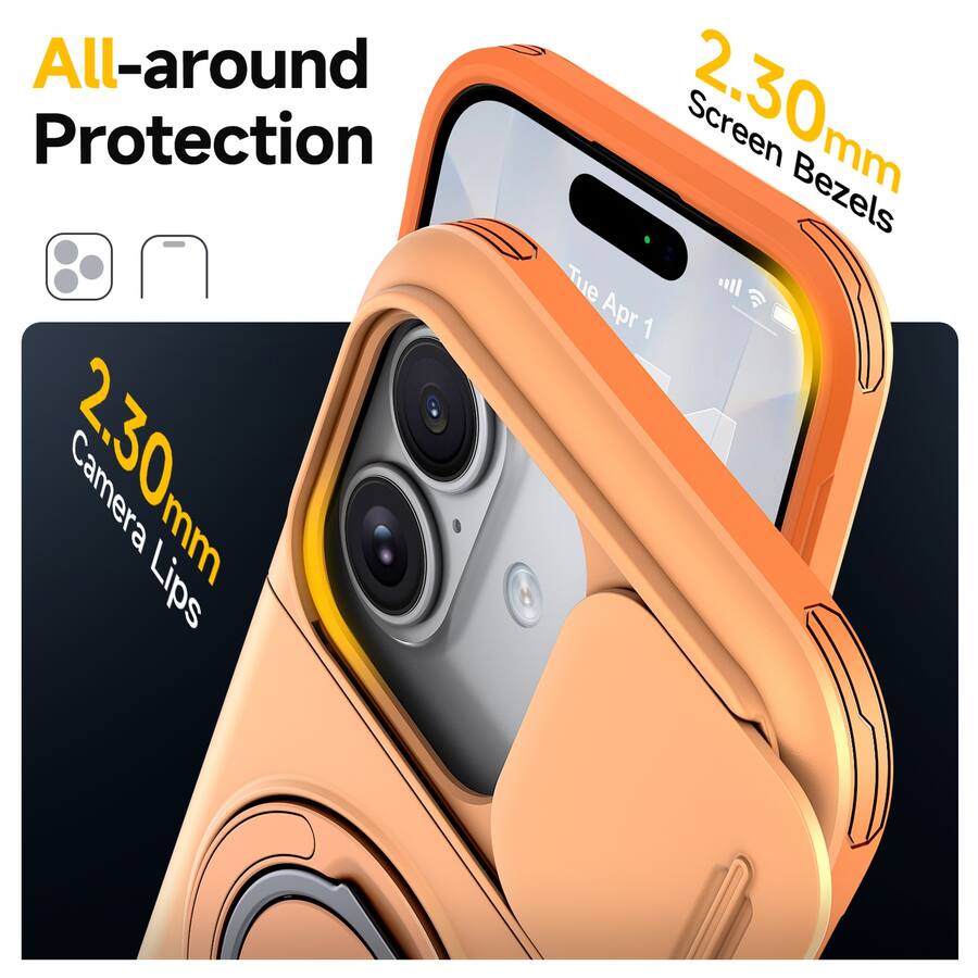 Colours For R Dteck Rugged Case for Apple iPhone 17 Shockproof Drop Protection Hidden ...