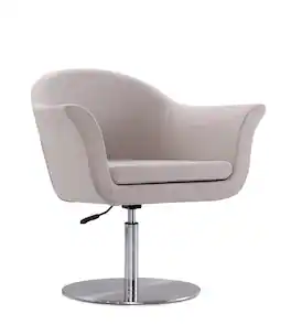 Manhattan Comfort - Voyager Modern Woven Blend Swivel Lounge Chair - Barley