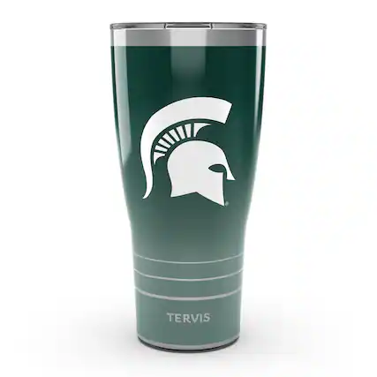 Front. Tervis - Michigan State Spartans 30oz. Ombre Stainless Steel Tumbler - Multicolor.