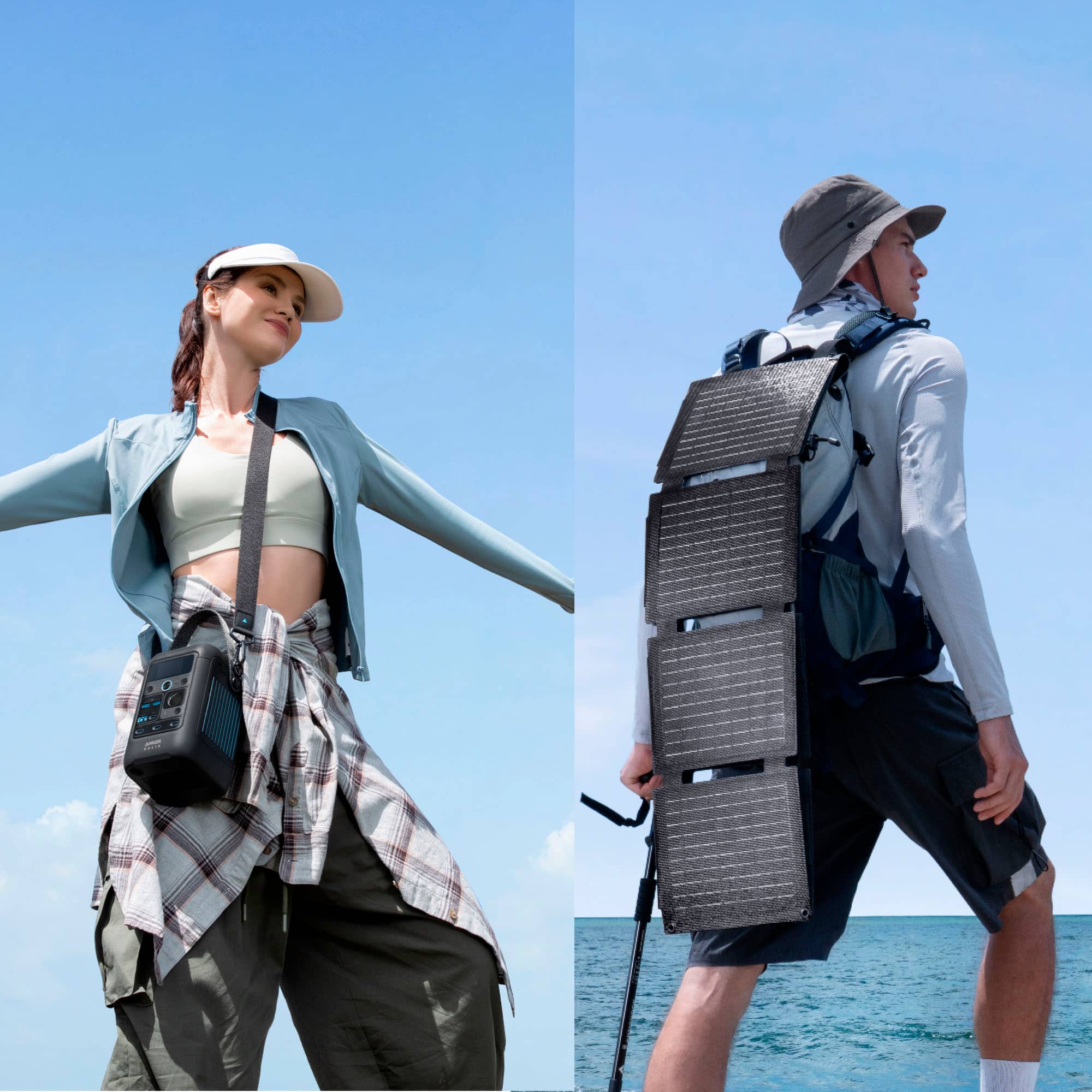 Alt View 13. Anker - SOLIX C300X DC Solar Generator 288Wh (90,000mAh)/300W 2-in-1 Power Pack for Outdoor Camping - Black.