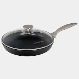 Swiss Diamond - CHD Nonstick Fry Pan, 10.25-Inch with Lid - Black