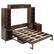 Alt View 2. Anysun - Queen Size Murphy Bed with Desk & Storage, Space-Saving Wood Wall Bed with Cabinets & Drawers - Brown.