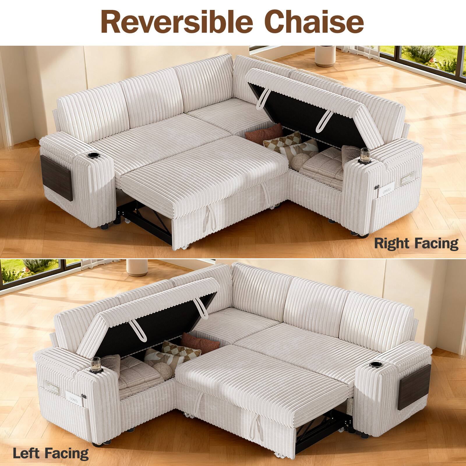 Reversible Chaise

Right Facing

Left Facing