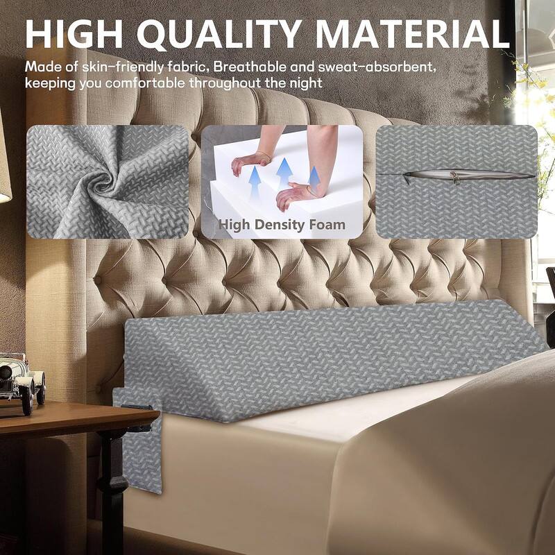 HIGH QUALITY MATERIAL

Made of skin-friendly fabric, breathable and sweat-absorbent, keeping you comfortable throughout the night

High Density Foam