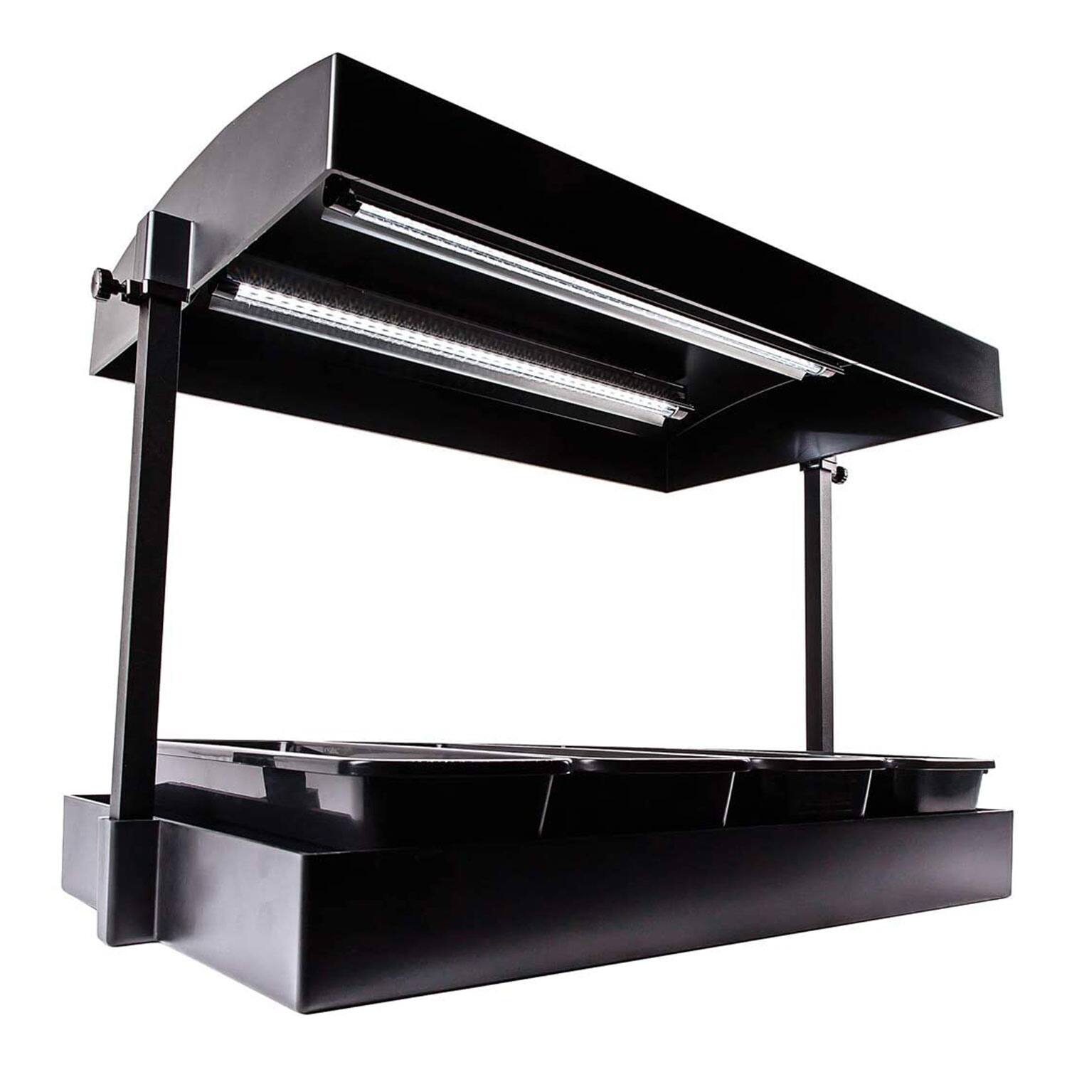 Alt View 1. SunBlaster - SunBlaster SL1600220 T5HO Grow Light Garden with 2 Strip Lights & T5 Reflectors - Black.