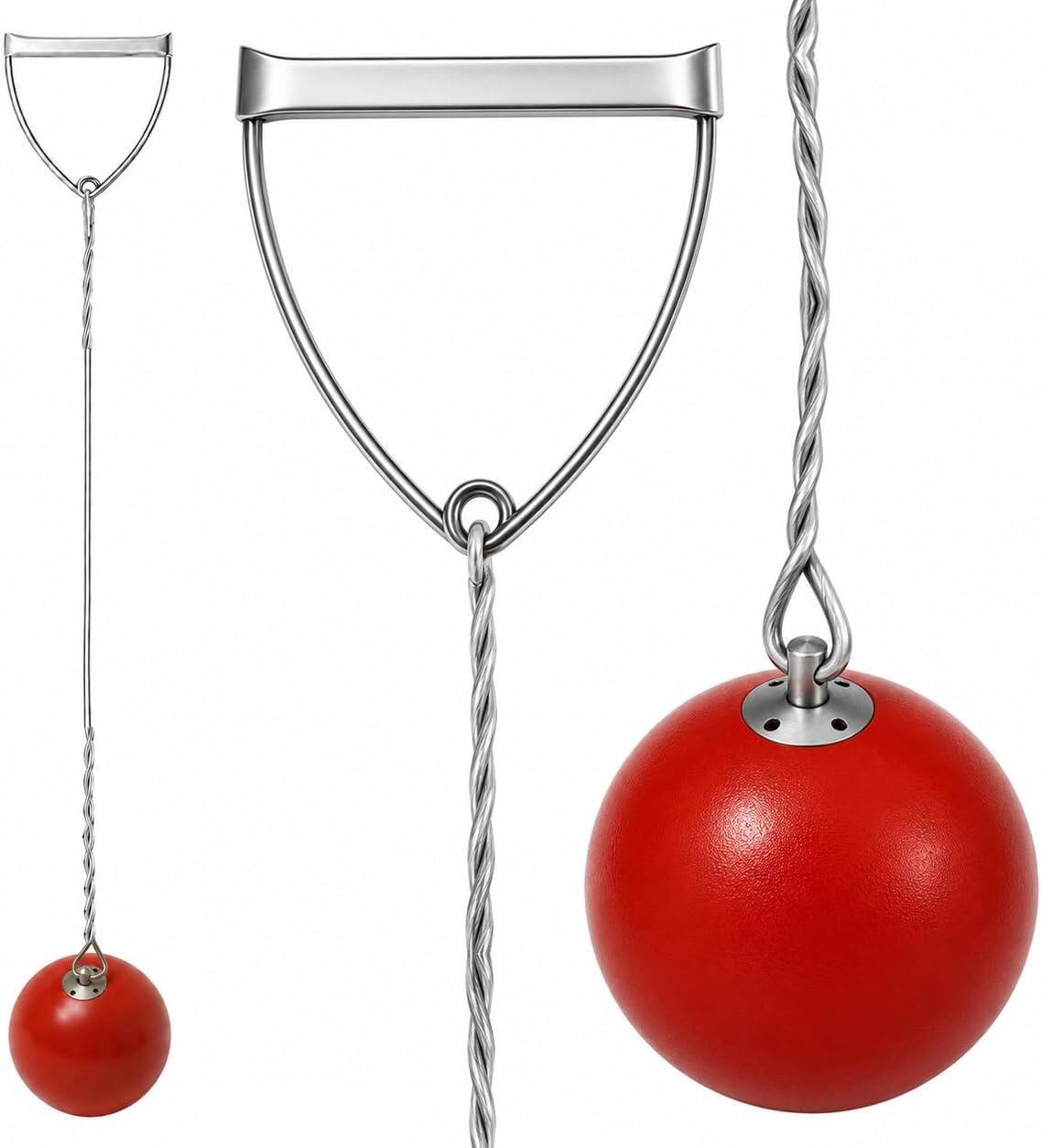 Front. Amber Sporting Goods - Iron Hammer Throw Set | Track & Field Practice Implement with Swivel Wire & German-Style Aluminium Handle | 15lbs - Color may vary.