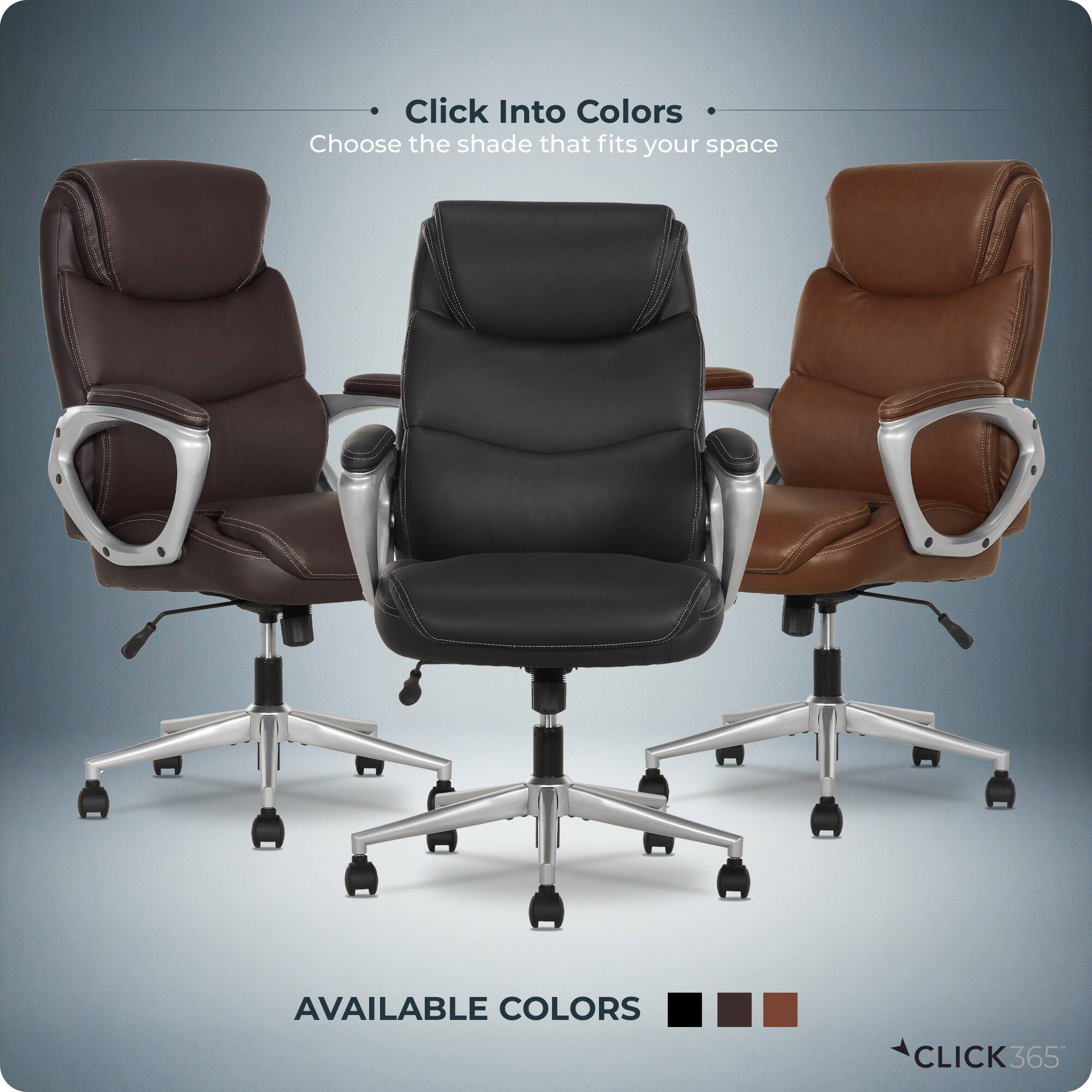 Click Into Colors  
Choose the shade that fits your space  

AVAILABLE COLORS  

CLICK365