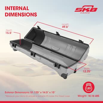 SKB Cases ATA Staff Pro XL Hard Plastic Storage Wheeled Golf SKB Cases ATA Staff Pro XL Hard Plastic Storage Wheeled Golf