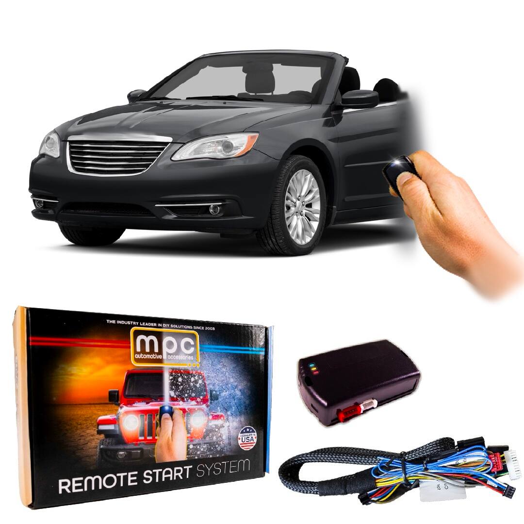MPC - OEM Remote Activated Remote Start Kit For 2011-2014 Chrysler 200 - Plug-n-Play - Black