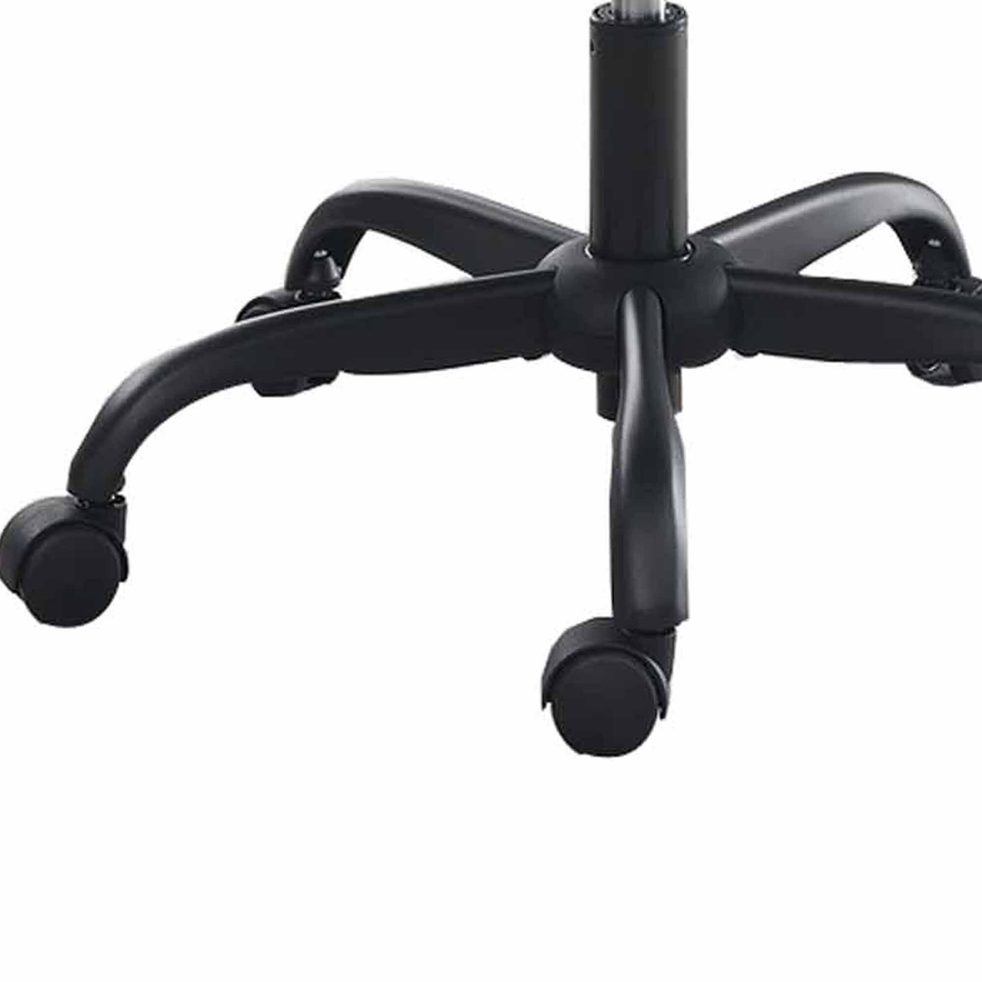 Alt View 3. Manhattan Lane - Rue 27 Inch Ergonomic Office Chair, Faux Leather Swivel Seat - Black, Blue.