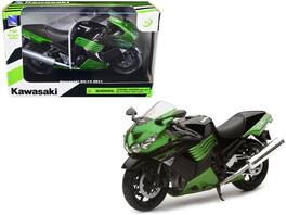 2011 Kawasaki ZX-14 Ninja Motorcycle Model 1/12 by New Ray - Green