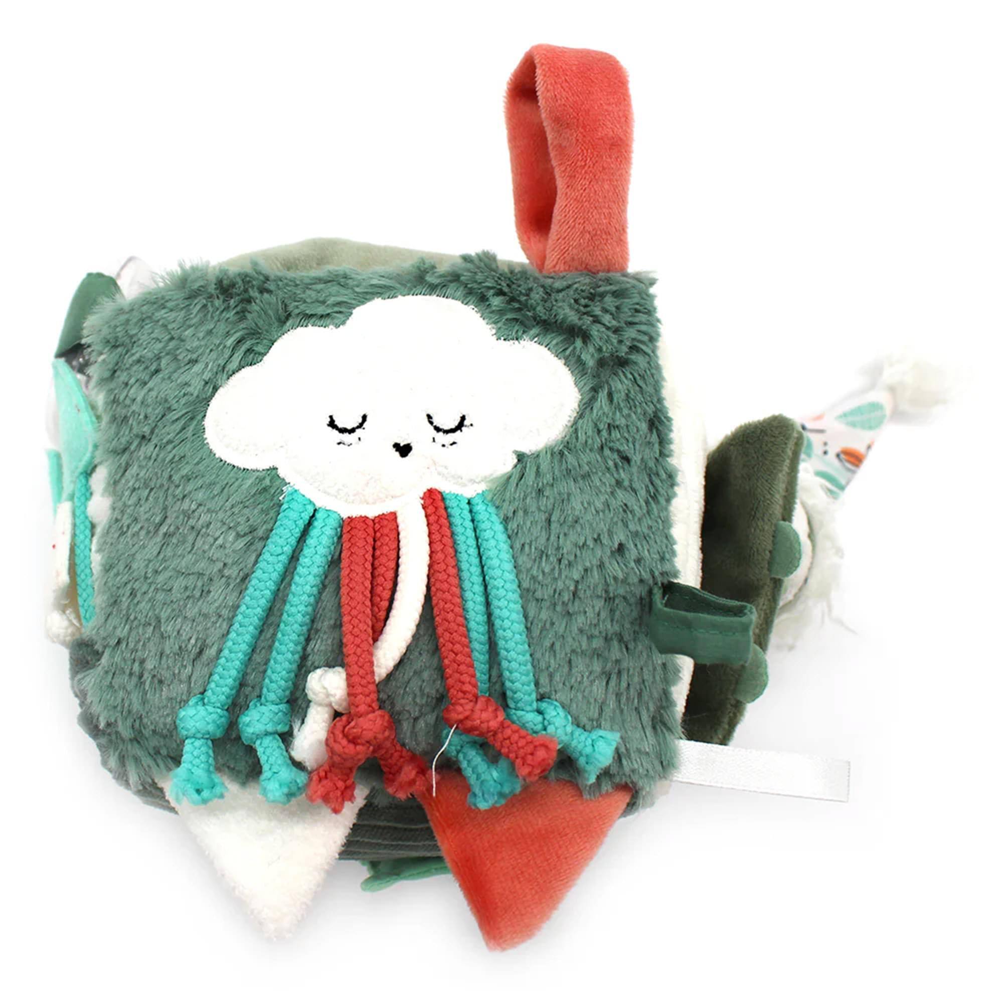 Alt View 4. TriAction Toys - Les Deglingos Baby Activity Cube | Chillos The Sloth - Multi-Color.