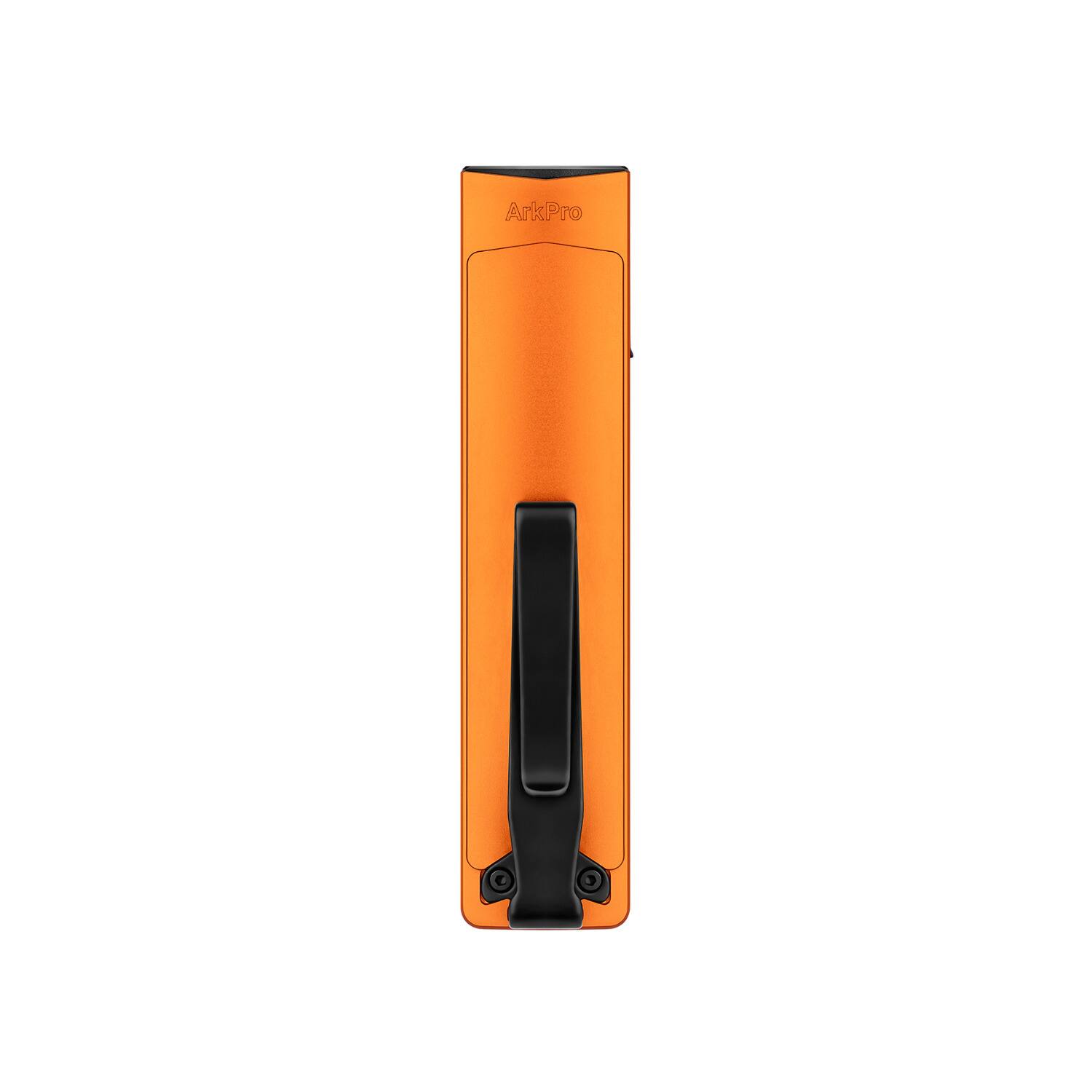 Angle. OLIGHT - OLIGHT ArkPro EDC Flat Rechargeable Flashlight (Orange CW) - Orange.