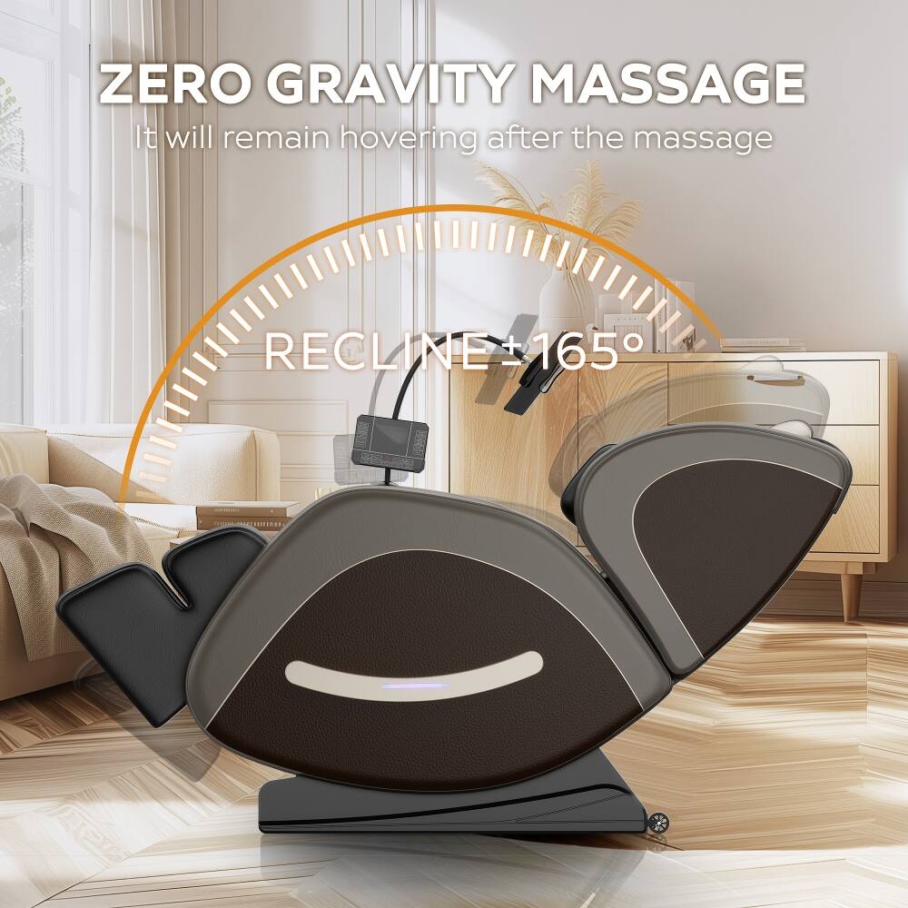 ZERO GRAVITY MASSAGE  
It will remain hovering after the massage  

RECLINE +165°