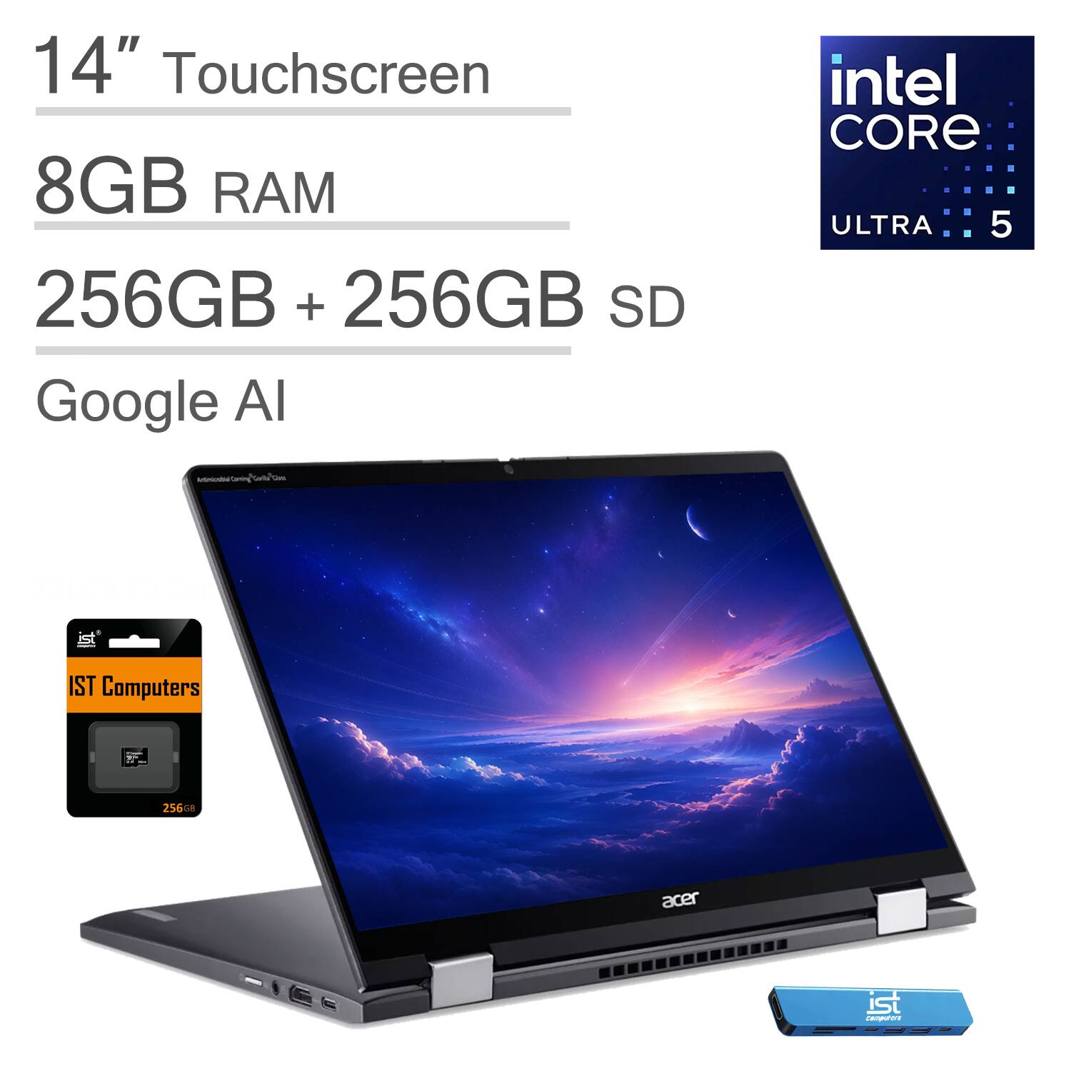 256GB SD Card - Steel Gray