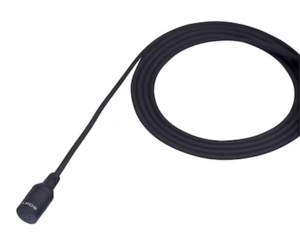 Alt View 2. Sony - Sony ECM-44BPT Omnidirectional Lavalier Microphone with Wide Frequency Response + More - Black.