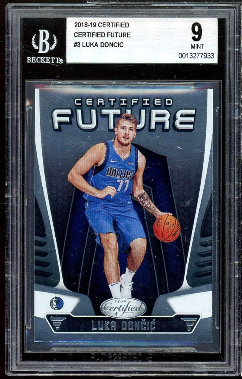 Panini - Luka Doncic Rookie Card 2018-19 Certified Certified Future #3 BGS 9