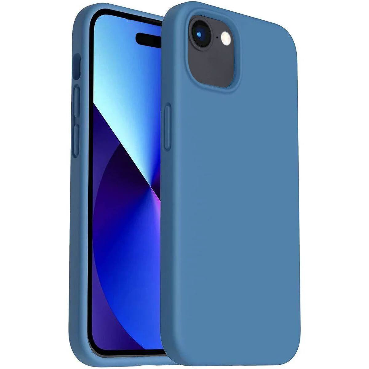 Entronix - Soft-Touch Liquid Silicone Case for iPhone 16E - Aqua
