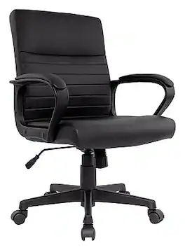 Staples - Tervina Ergonomic Luxura Swivel Manager Chair, (56904V-CC) - Black