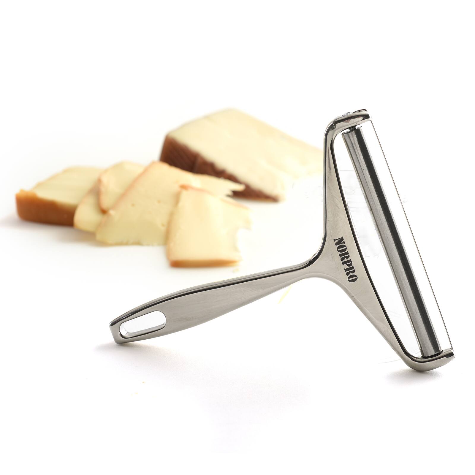 Alt View 2. Norpro - Hand Held Cheese Slicer, Sliver - Silver.