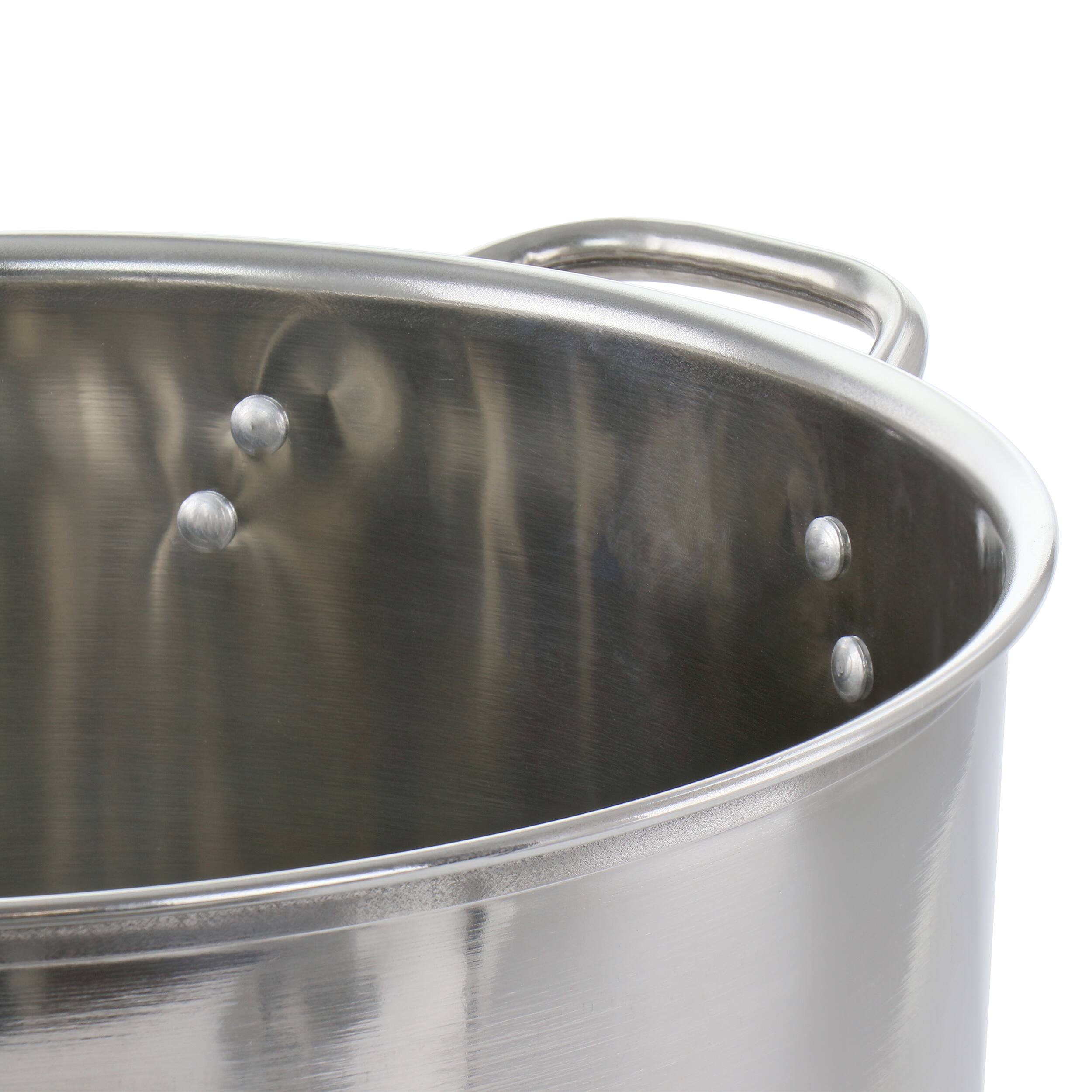Alt View 3. Gibson - Gibson Everyday Whittington 16 Quart Stainless Steel Stock Pot with Lid - Silver.