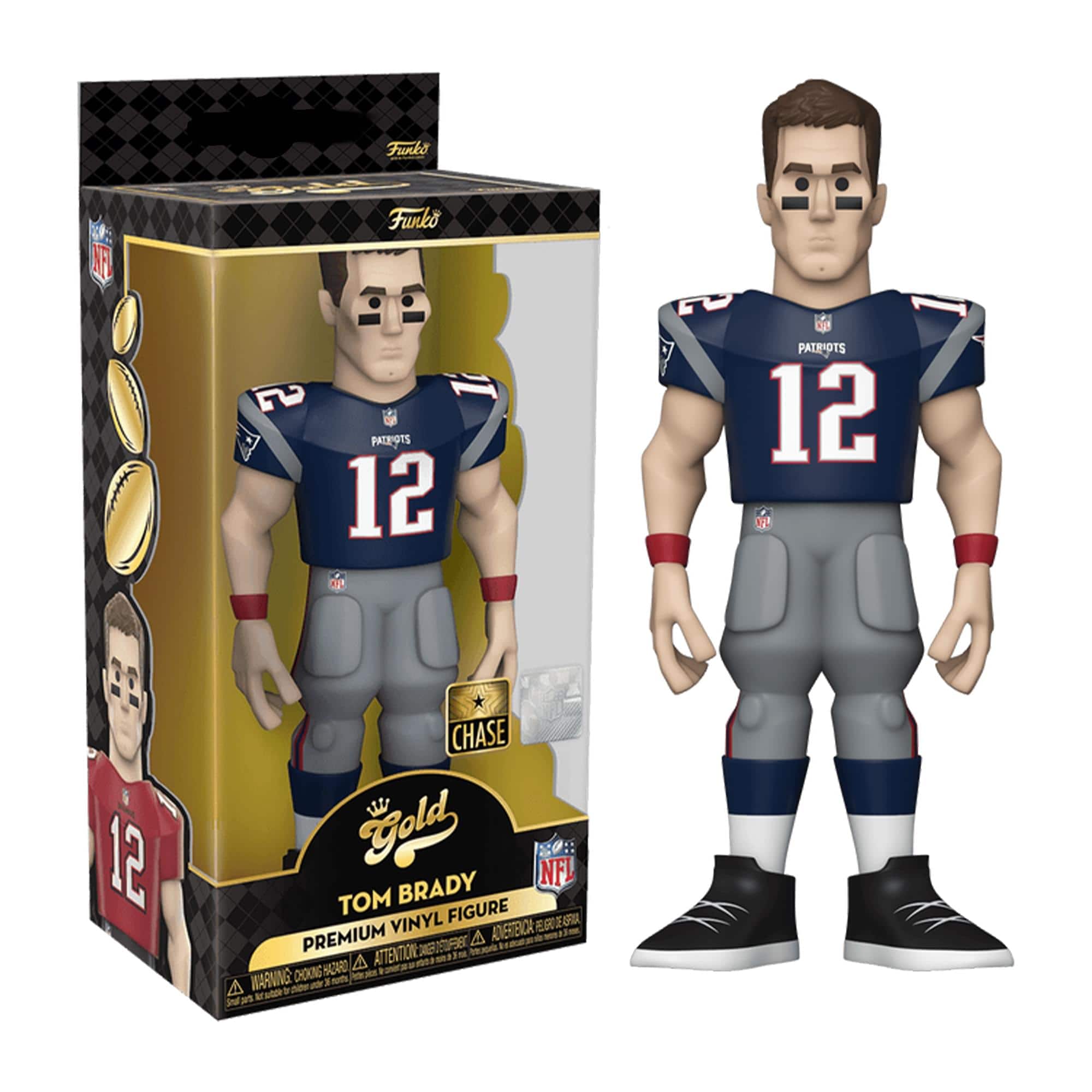 New England Patriots NFL Funko Gold 5 Inch Vinyl Figure | Tom Brady Chase - Blue