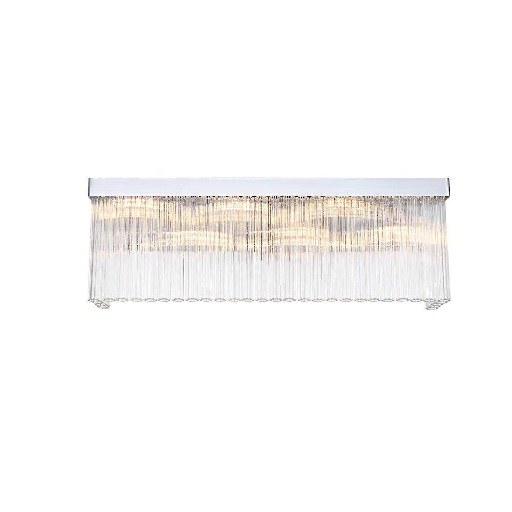 Left. Elegant Lighting - Harlow 26 inch Wall Sconce in Chrome - Chrome.