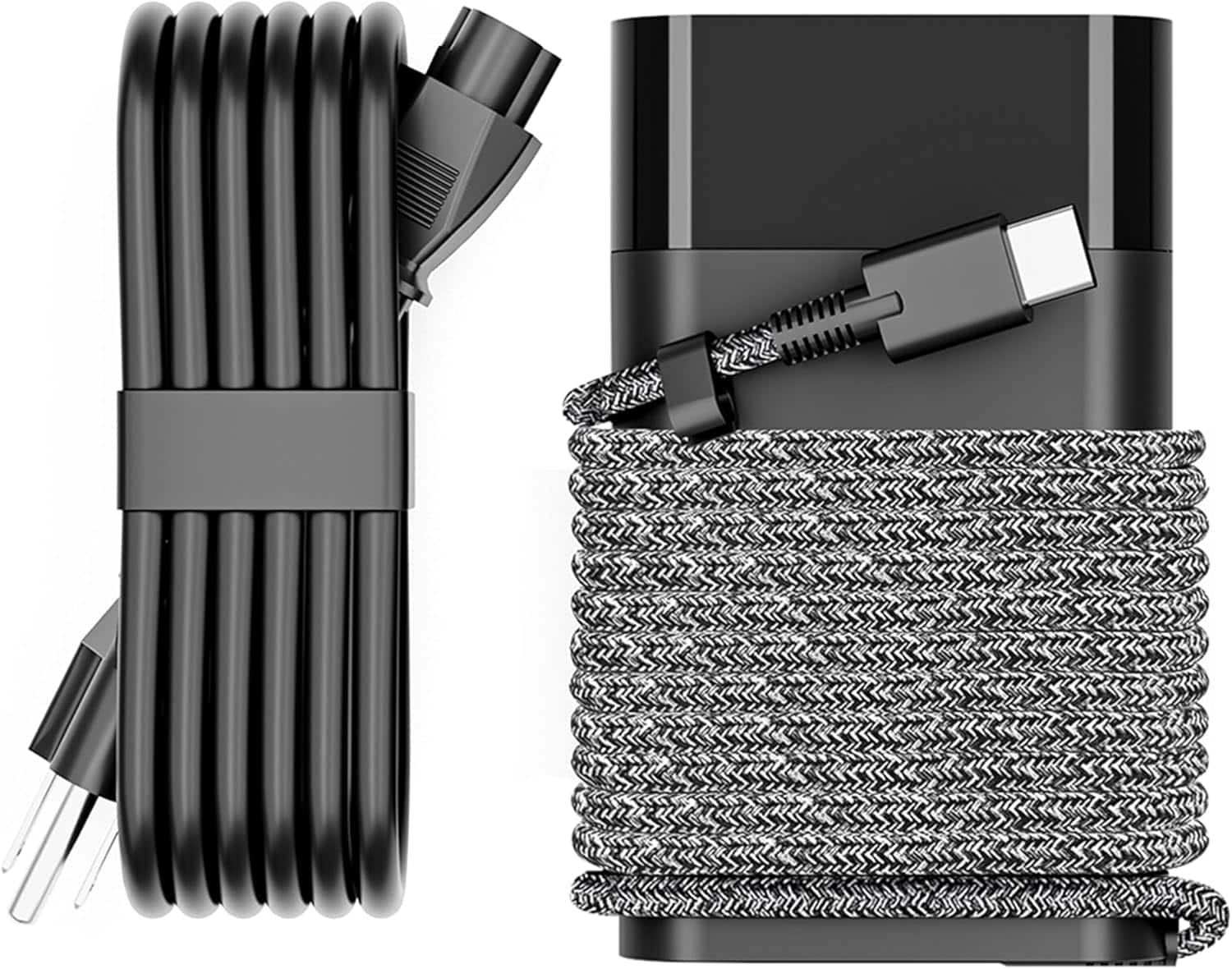 Core Tech - Slim 65W USB-C Laptop Charger – Compatible with HP Spectre x360, Envy, EliteBook, Pavilion, Chromebook & More – Type-C T