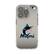 Front. Keyscaper - Miami Marlins Linen Logo iPhone Clear Case - 16e - Multicolor.