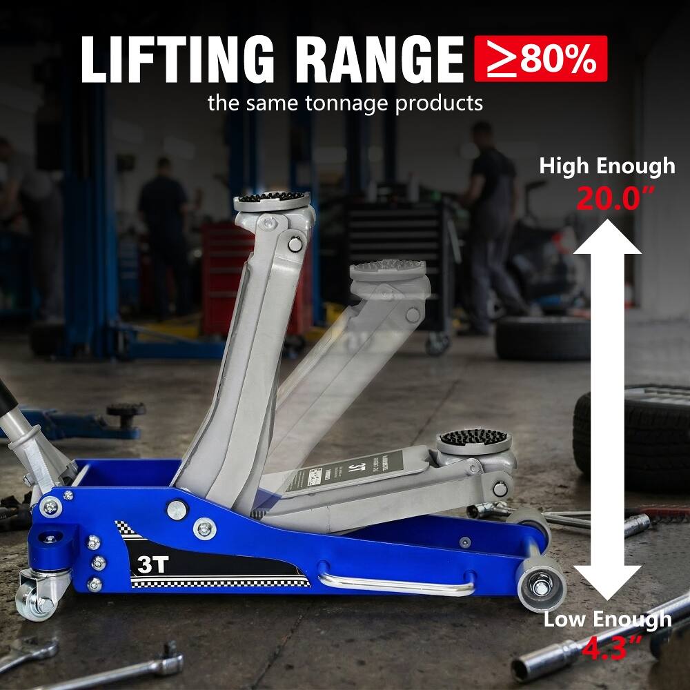 LIFTING RANGE ≥80% the same tonnage products

High Enough 20.0"

Low Enough 4.3"