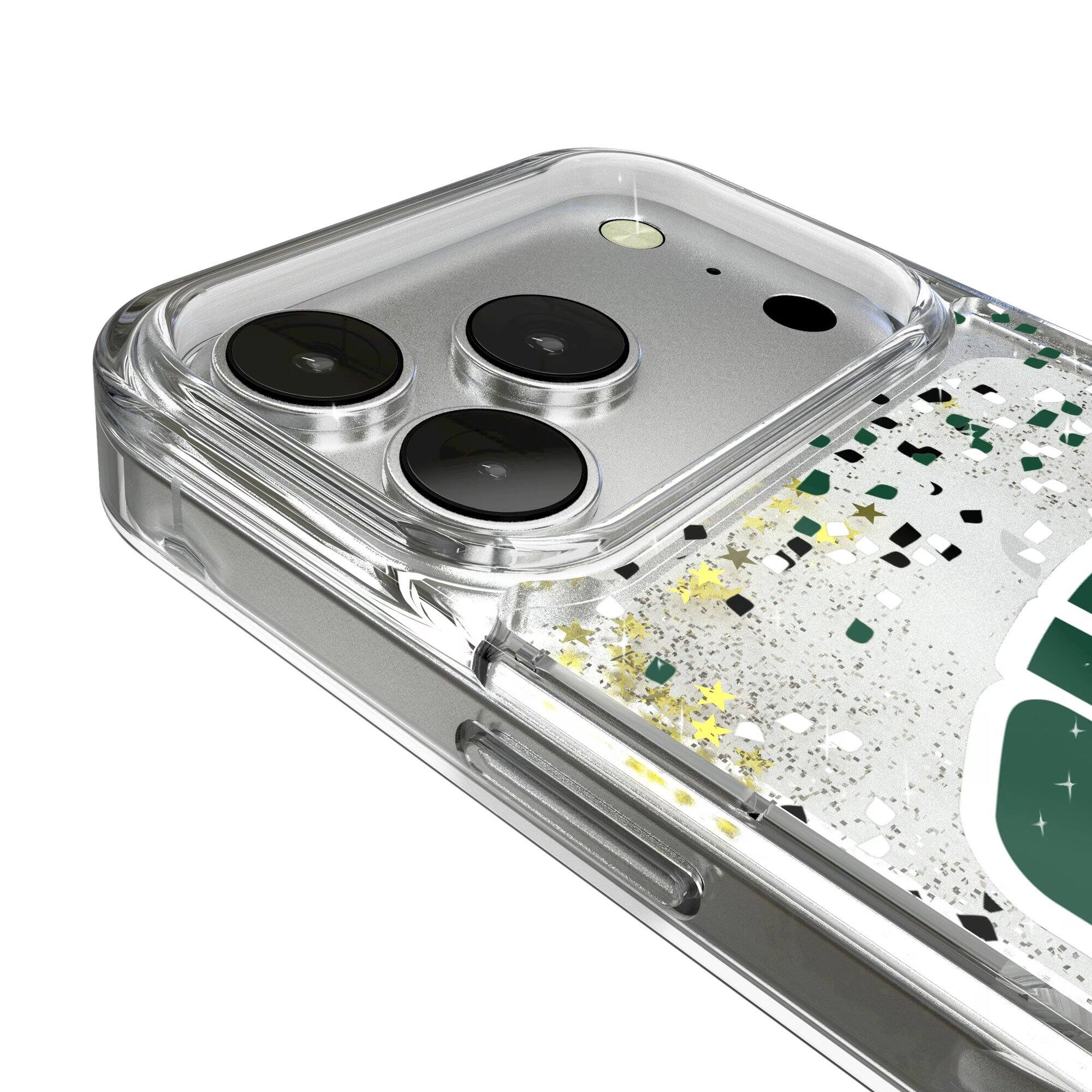 Alt View 2. Keyscaper - Ohio Bobcats iPhone Glitter Confetti Design Case - 14 - Multicolor.