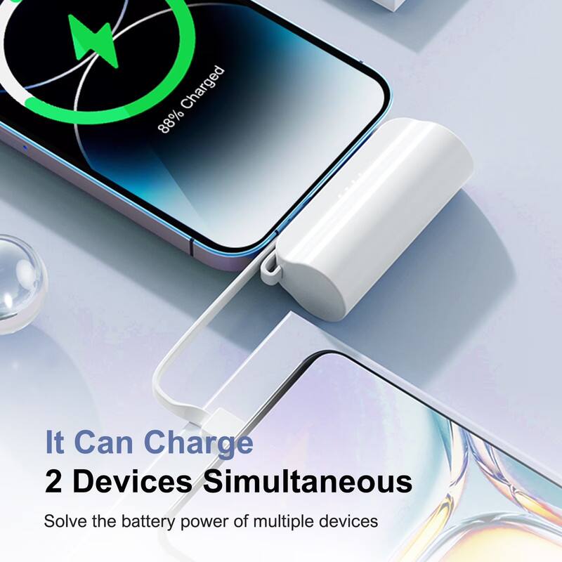 88% Charged

It Can Charge 2 Devices Simultaneous

Solve the battery power of multiple devices