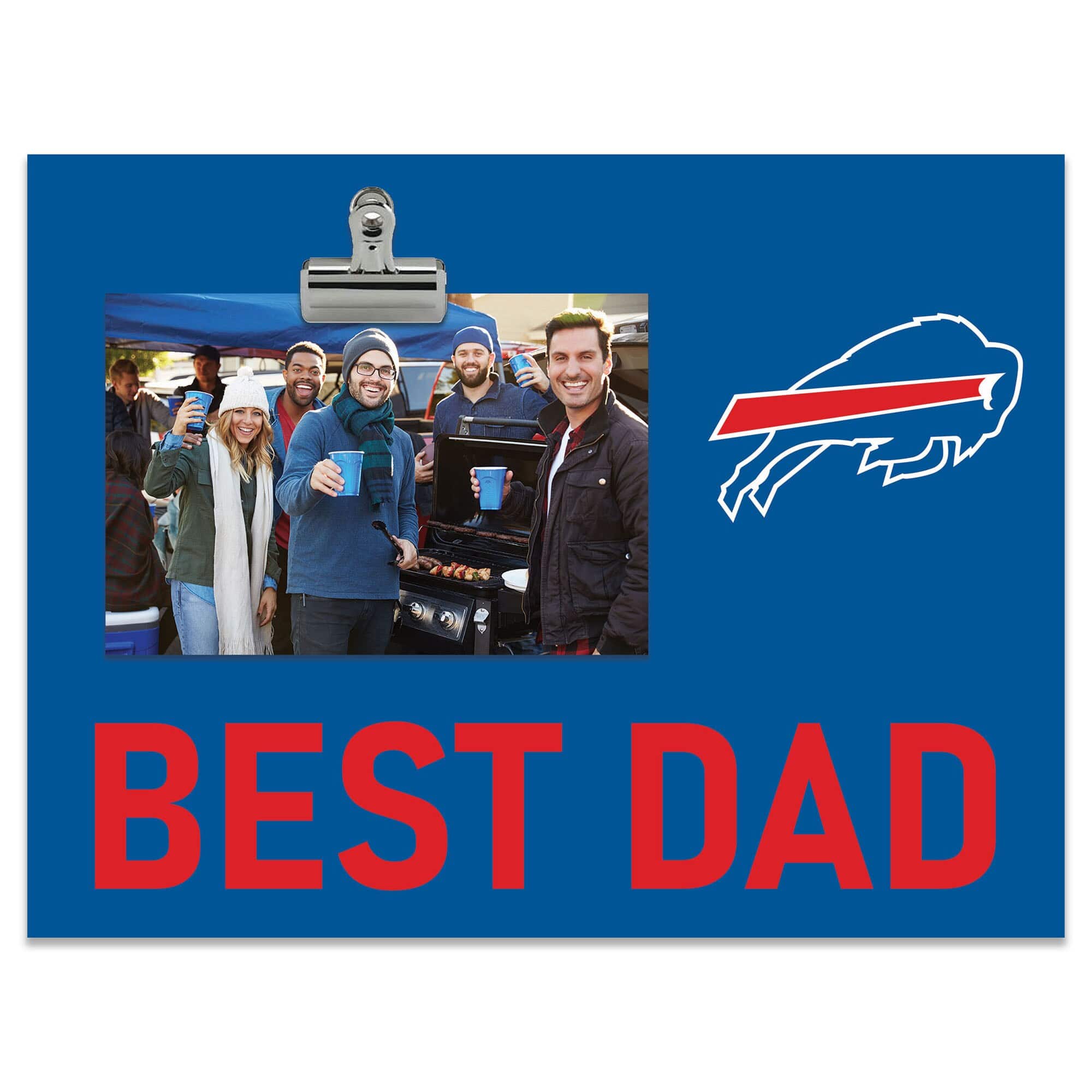 Fan Creations - Buffalo Bills 8" x 10.5" Briteline Best Dad Clip Frame - Multicolor