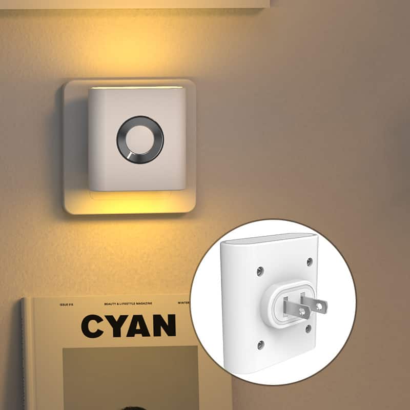 YONWAY - LED Night Lights 2-Pack, Plug in Night Light, Dusk to Dawn, 4000K Soft White, Auto-On/Off(Plug into Wall)