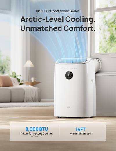 Dreo 8,000 BTU in Smart Air Conditioner with Drainage free