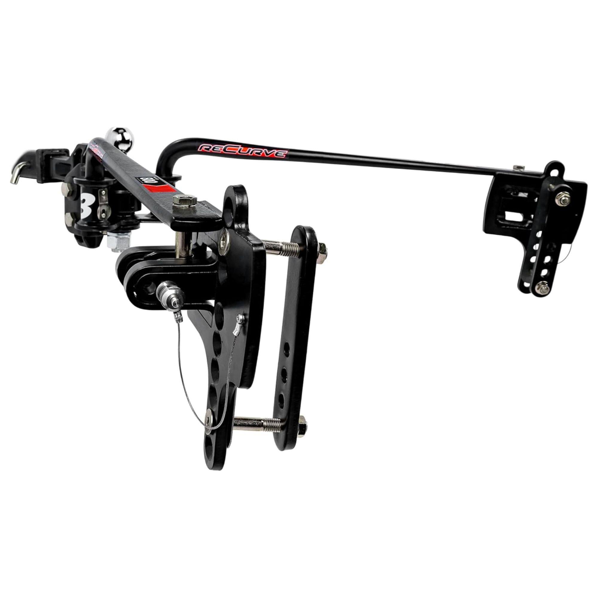 Alt View 2. EAZ LIFT - Camco Eaz-Lift ReCurve R3 800Lb Weight Distribution Hitch, Sway Control, 48782 - Black.