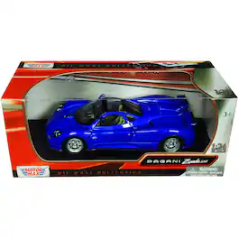Pagani Zonda C12 Blue 1/24 Diecast Car Model by Motormax