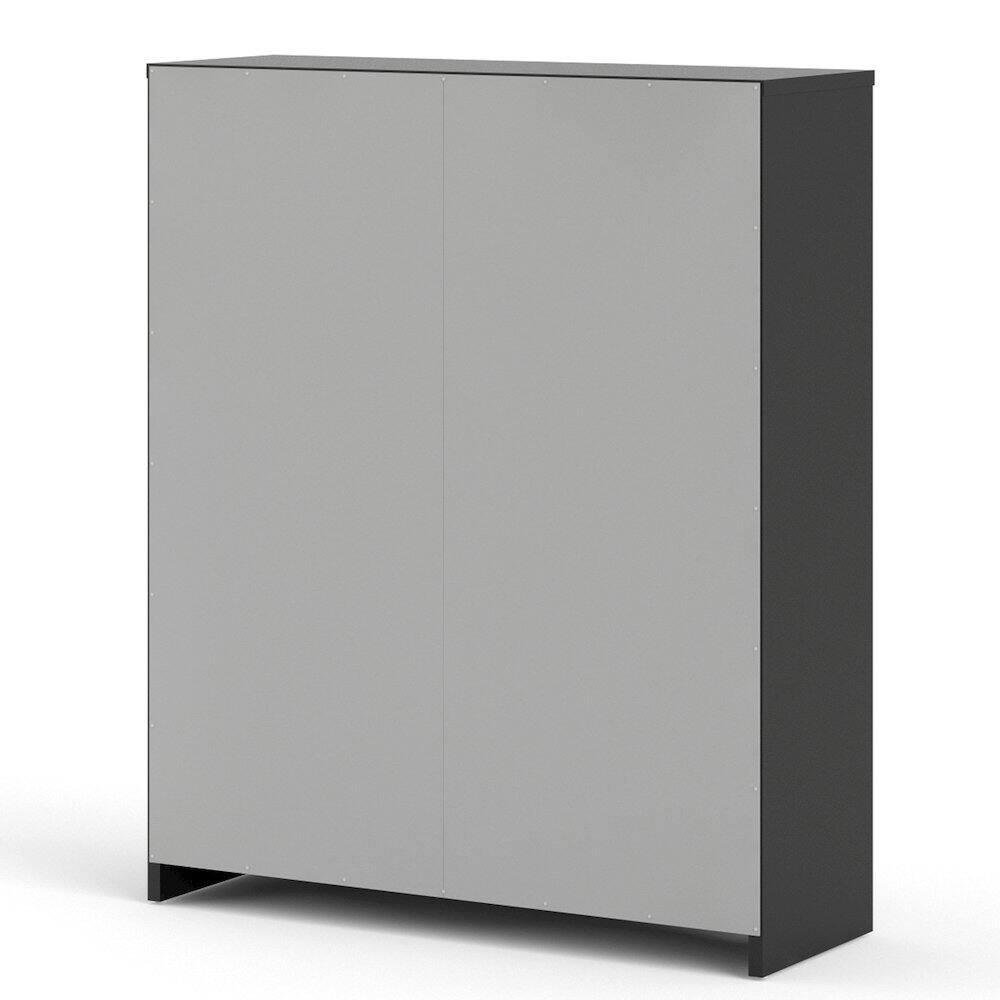 Alt View 1. Tvilum - Bright 2 Drawer Shoe Cabinet Matte - Black.