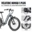 VELOTRIC NOMAD 1 PLUS ALL-TERRAIN, ALL-WEATHER ADVENTURES: Nomad VELOTRIC Rated 750W Power VELOTRIC 55 Miles Max Range Nomad 28MPH Max Speed