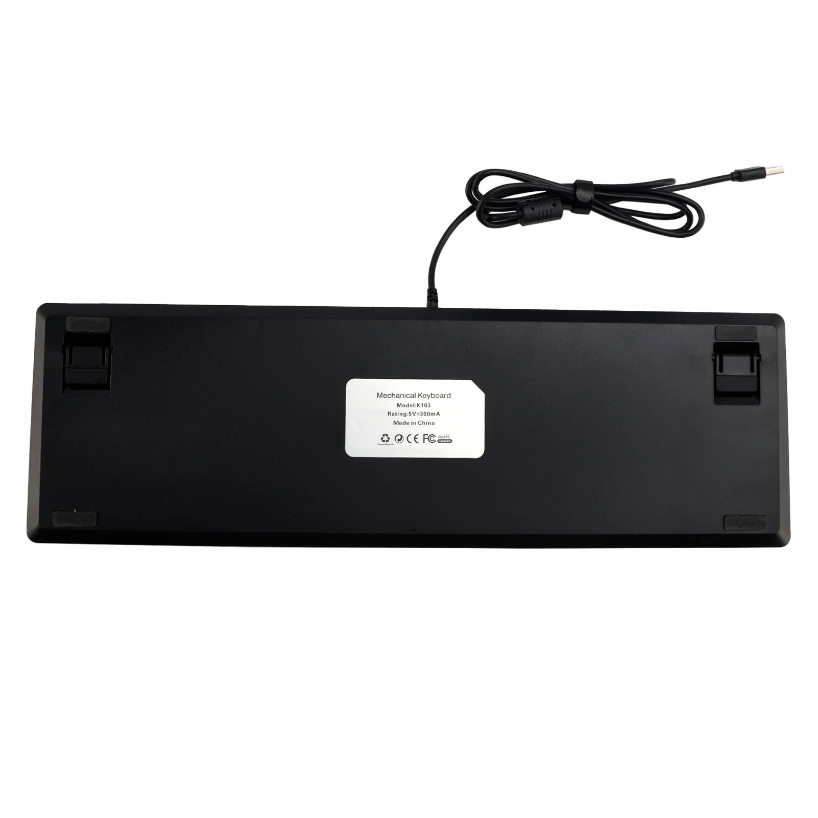 Mechanical Keyboard  
Model: MK185  
Rating: 12V-300mA  
Made in China